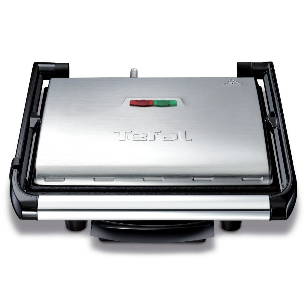 Tefal GC241D Multifunktions-Paninigrill 2000 W aus schwarzem Edelstahl