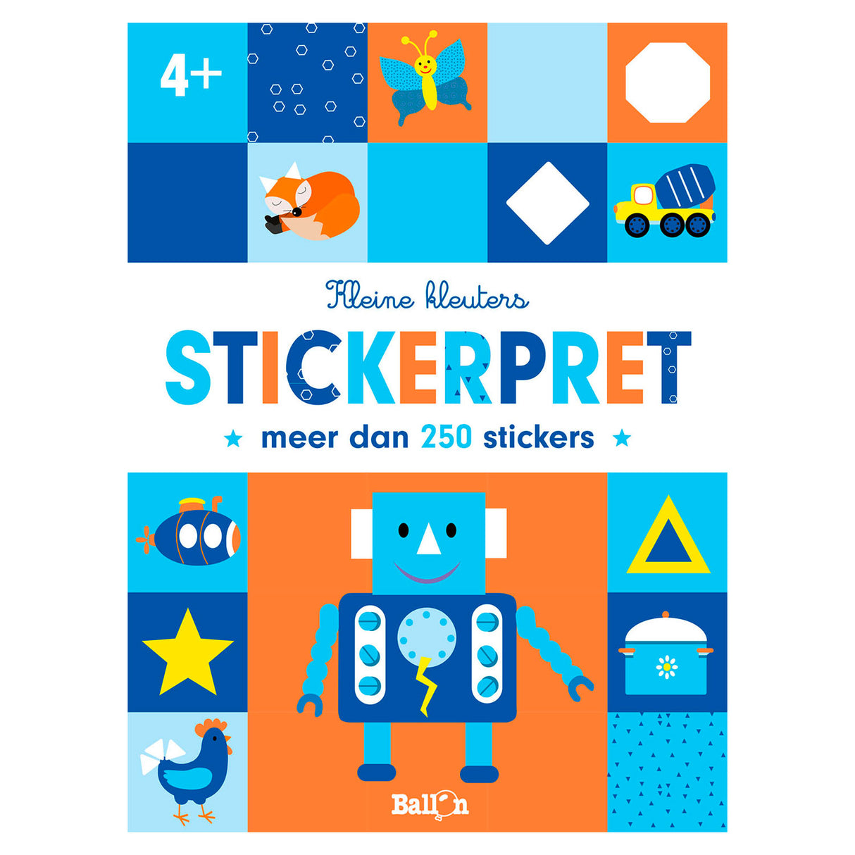 Standard-Publisher-Spaß mit Roboteraufklebern für kleine Kleinkinder ab 4 Jahren