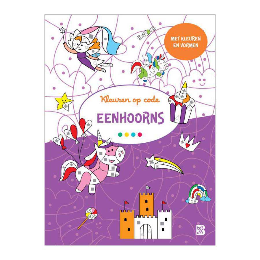 Ballonfärbung nach Code: Einhörner 3+
