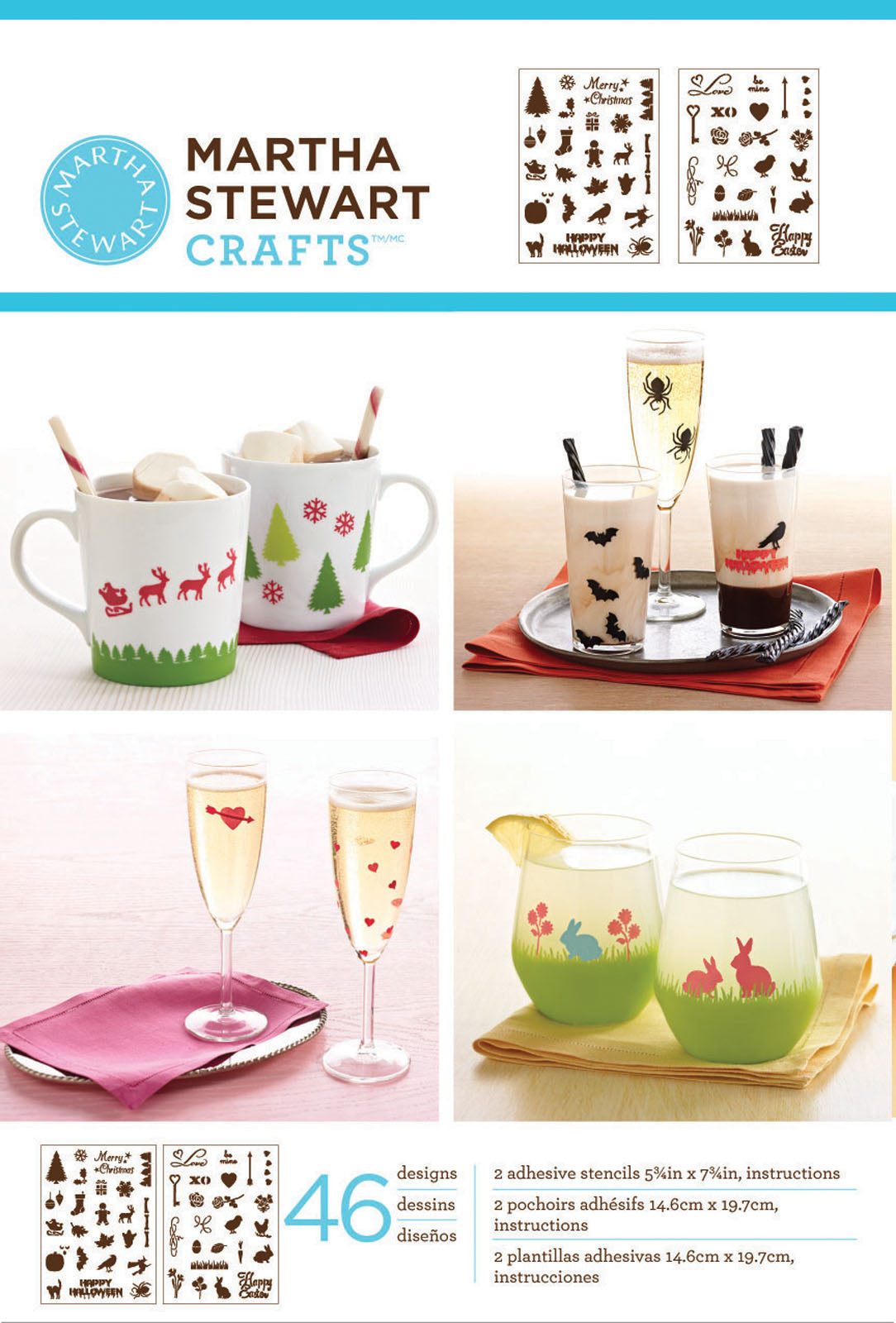 Martha Stewart • Klebeschablonen-Set, Feiertagssymbol