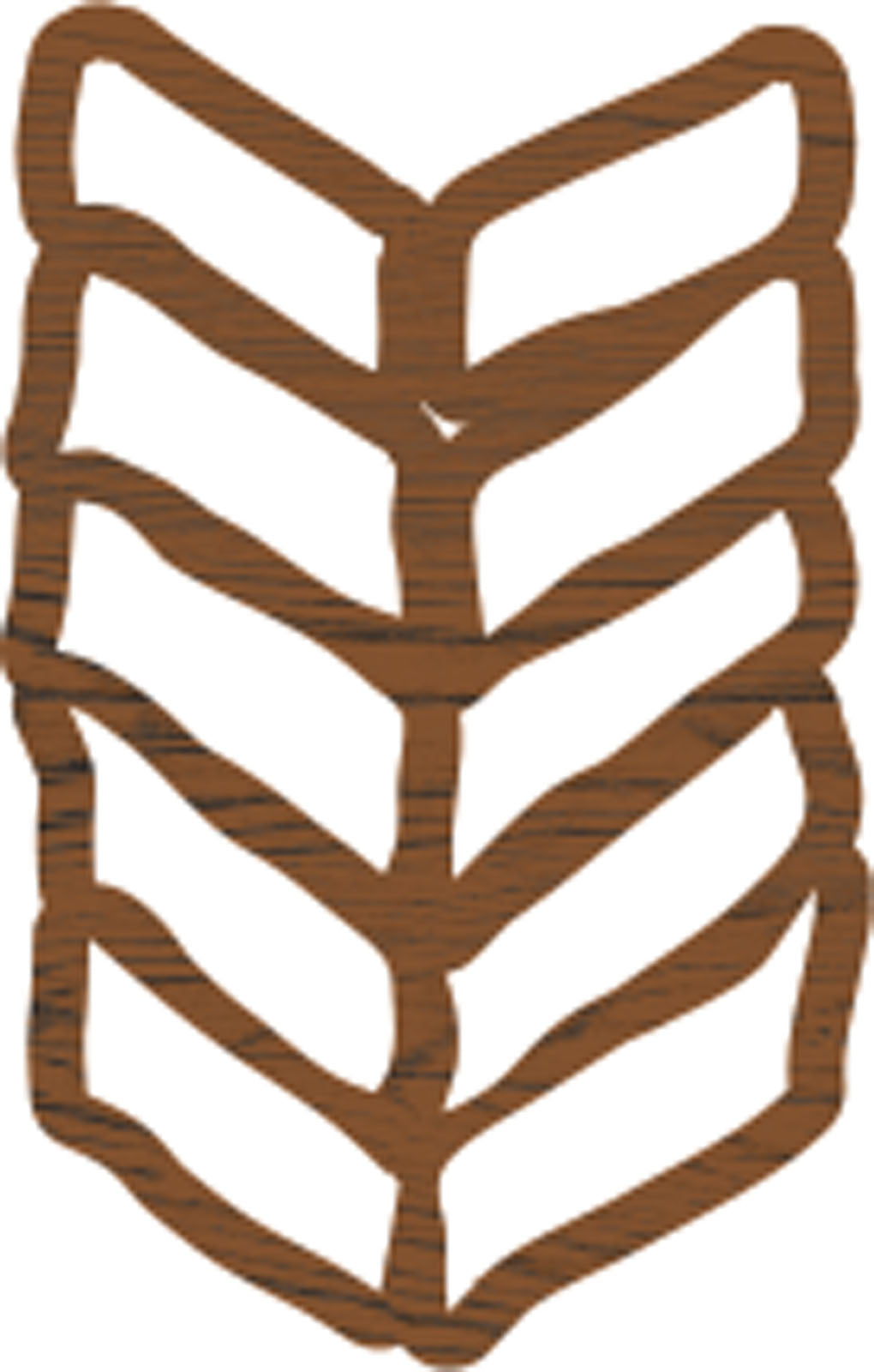 Stoffkreationen • Blockdruck mit kleinem Chevron im Format 3,8 x 2,5 cm