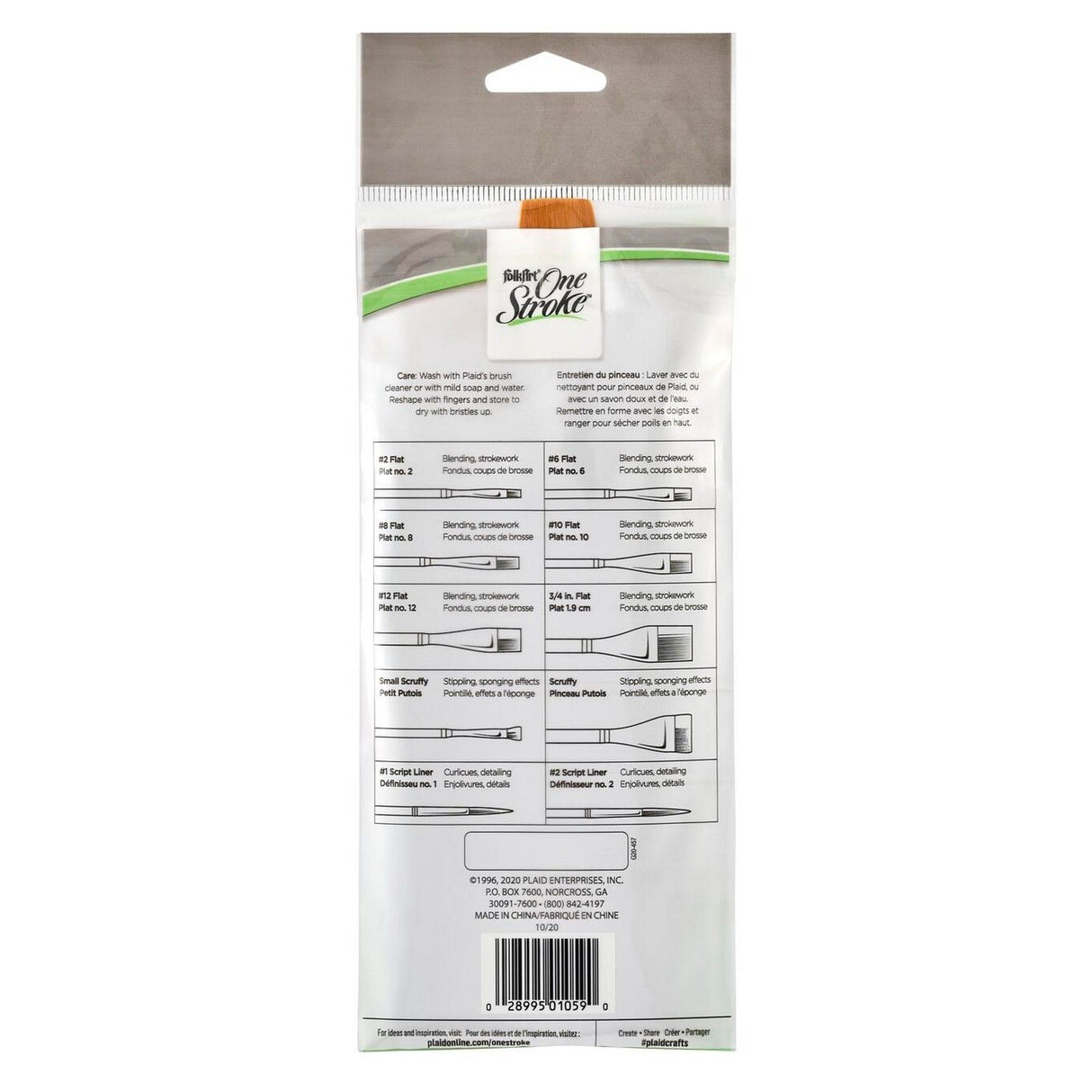 Folkart • One-Stroke-Pinsel-Sets, Vorteilspack 10x