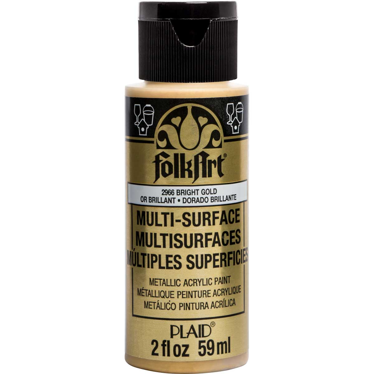 Folkart • Multi-Oberflächen-Metallic-Hellgold 59 ml