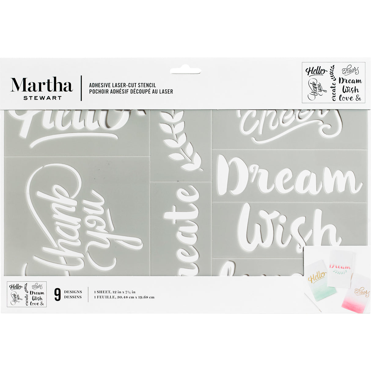 Martha Stewart • Selbstklebende Schablonensätze x1