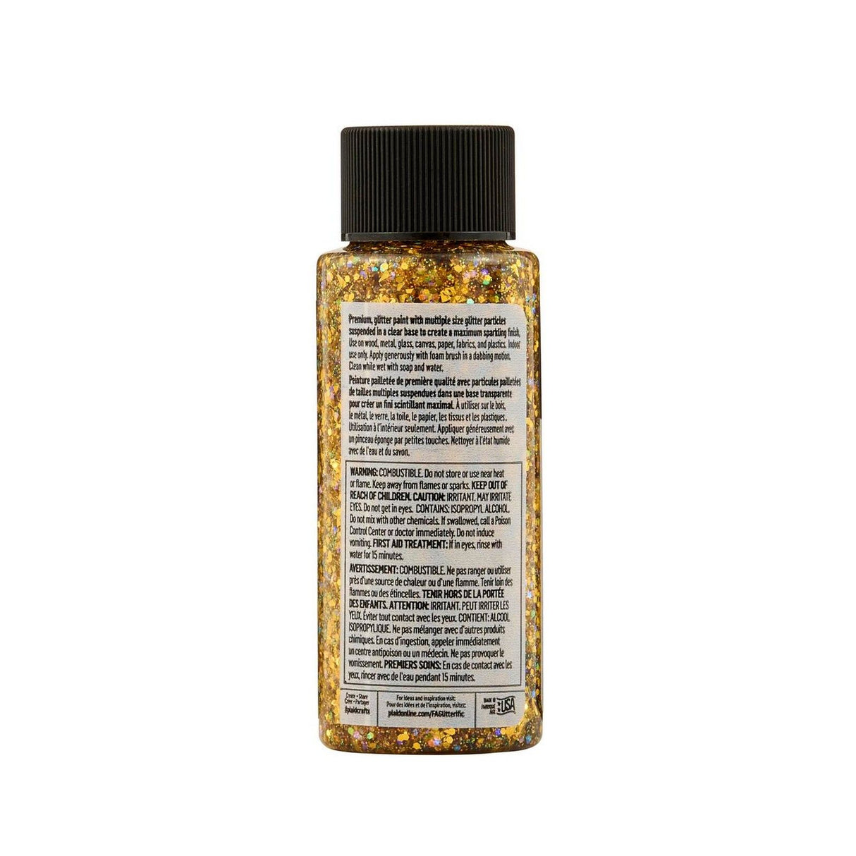 Folkart • glitzernde Farben Gold 59ml
