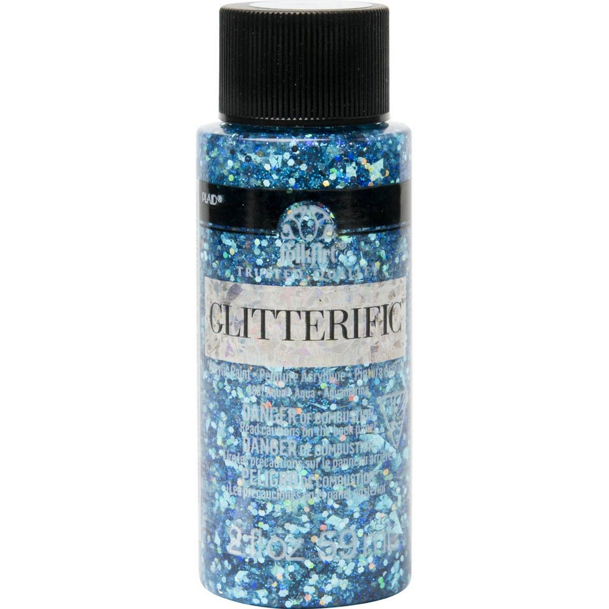 Folkart • Glitzerfarben Aqua 59ml