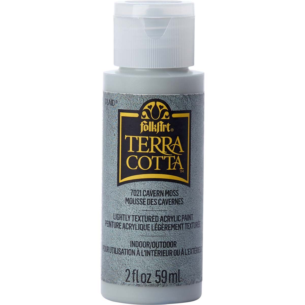 Folkart • Terrakotta-strukturierte Acrylfarbe, 59 ml, Höhlenmoos