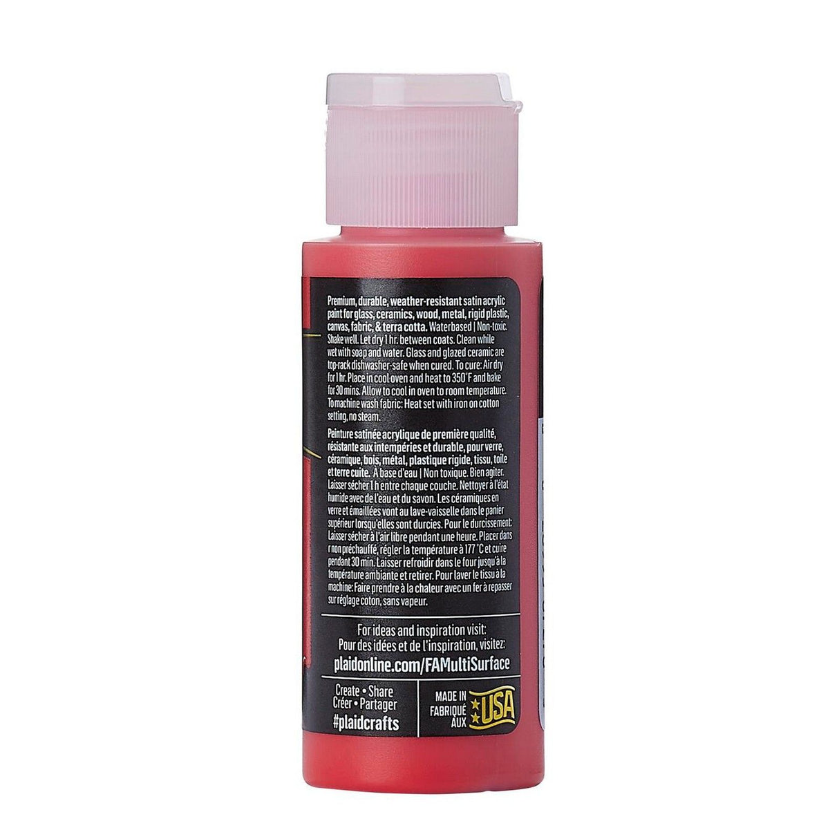 Folkart • Multi-Oberflächen-Satin-Lippenstift, Rot, 59 ml