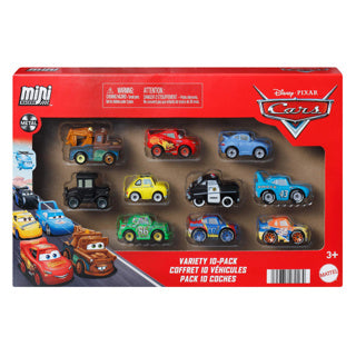 Mattel Disney und Pixar Cars Mini Racers 10er-Pack – Set mit 10 Spielzeugfahrzeugen aus dem Film