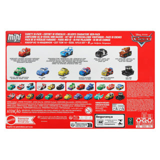 Mattel Disney und Pixar Cars Mini Racers 10er-Pack – Set mit 10 Spielzeugfahrzeugen aus dem Film