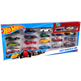 Hot Wheels Druckguss-Geschenkset mit 20 Autos – 20er-Pack Spielzeugfahrzeuge