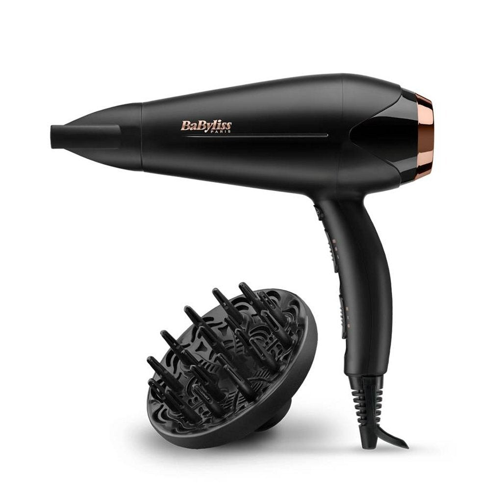 Babyliss D570de Turbo Shine f ouml;hn 2200 W schwarz ros eacute;