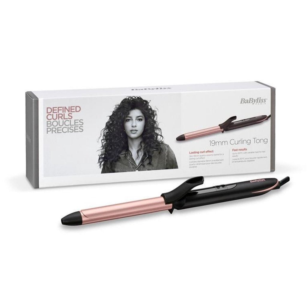 Babyliss C450e Lockenstab 19 mm Schwarz Rose