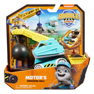 Rubble Crew – Motor-Abrissbirnen-Spielzeugauto mit Figur und beweglichen Teilen – Paw Patrol-Spielzeug