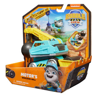 Rubble Crew – Motor-Abrissbirnen-Spielzeugauto mit Figur und beweglichen Teilen – Paw Patrol-Spielzeug