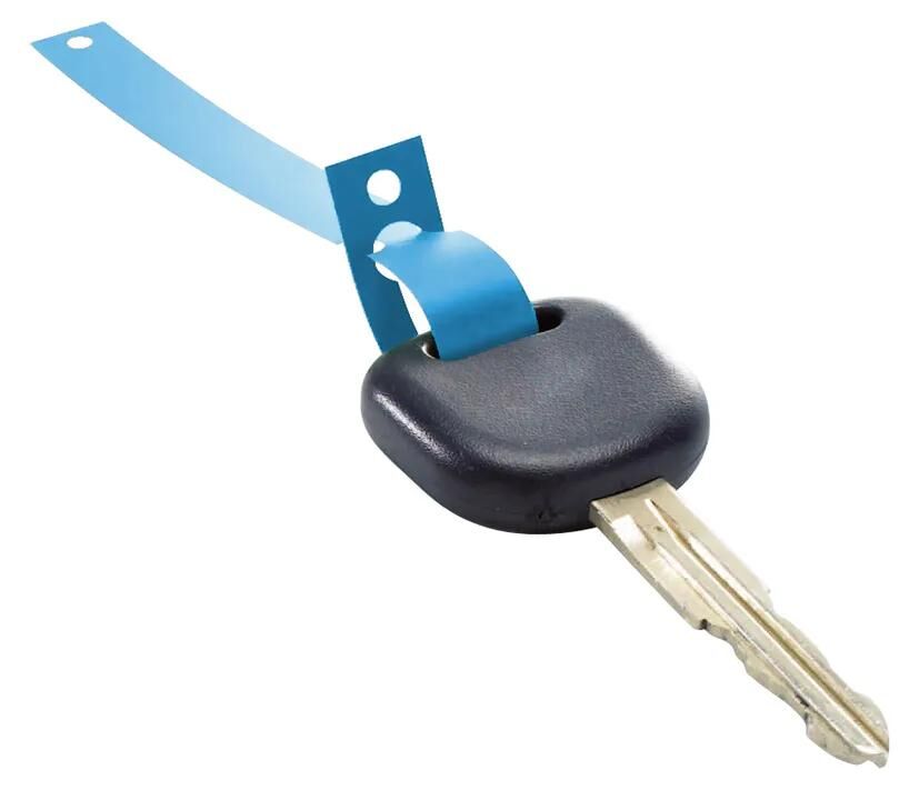 Eichner Schlüsselanhänger Key Fob Blau 1000 Stück auf Rolle
