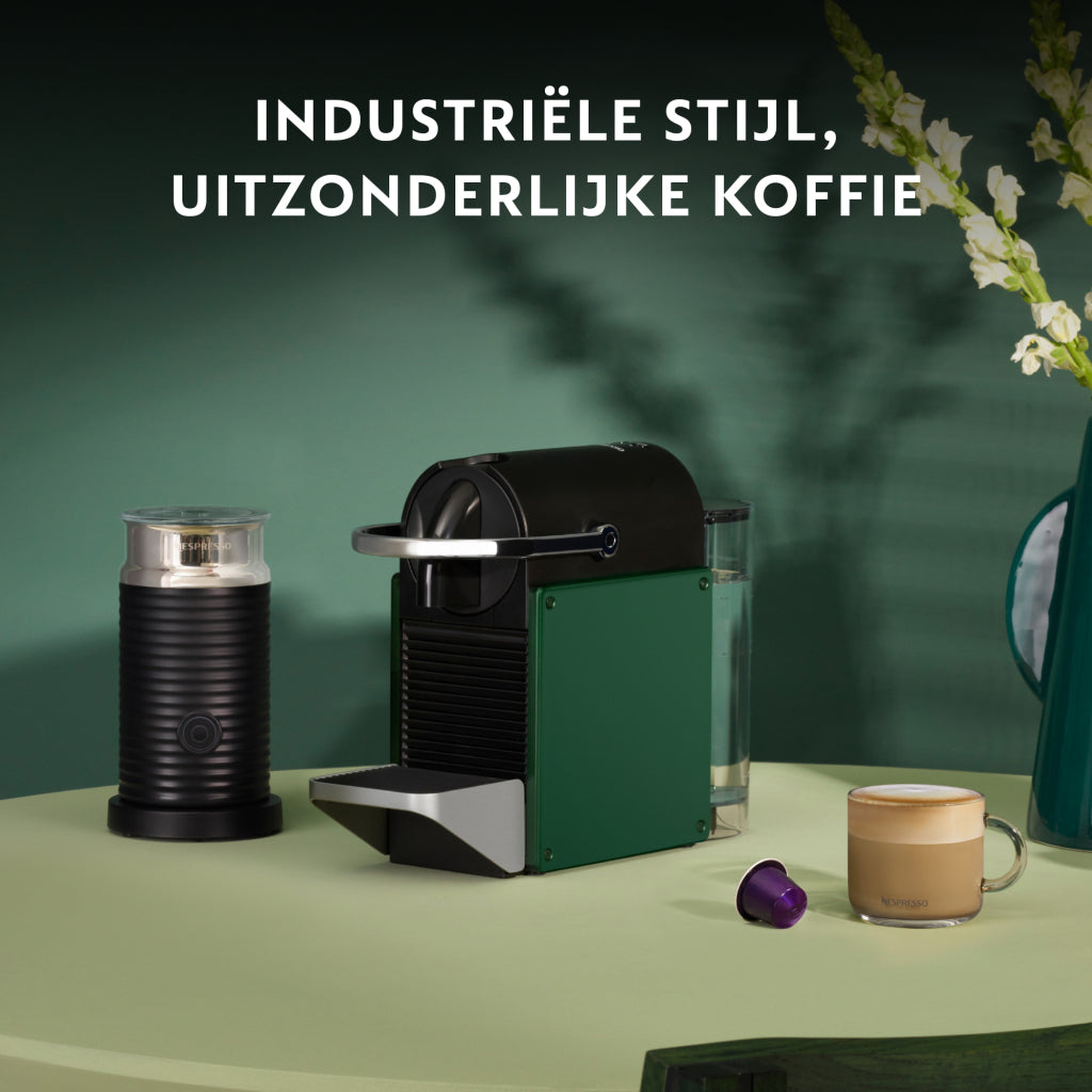 Krups xn3063 Nespresso Pixie Kaffeekapselmaschine dunkelgrün schwarz