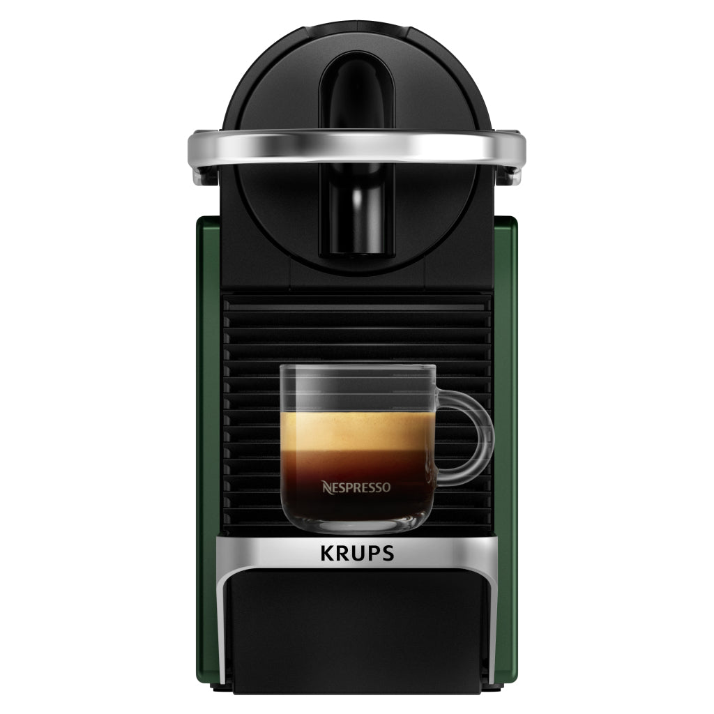 Krups xn3063 Nespresso Pixie Kaffeekapselmaschine dunkelgrün schwarz