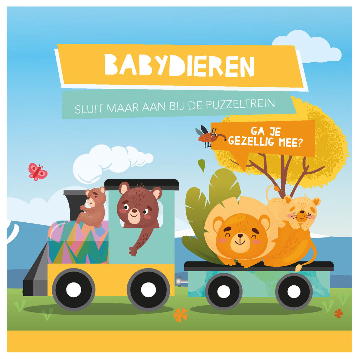 Lantern Publishers Buch und Puzzle trainieren Tierbabys