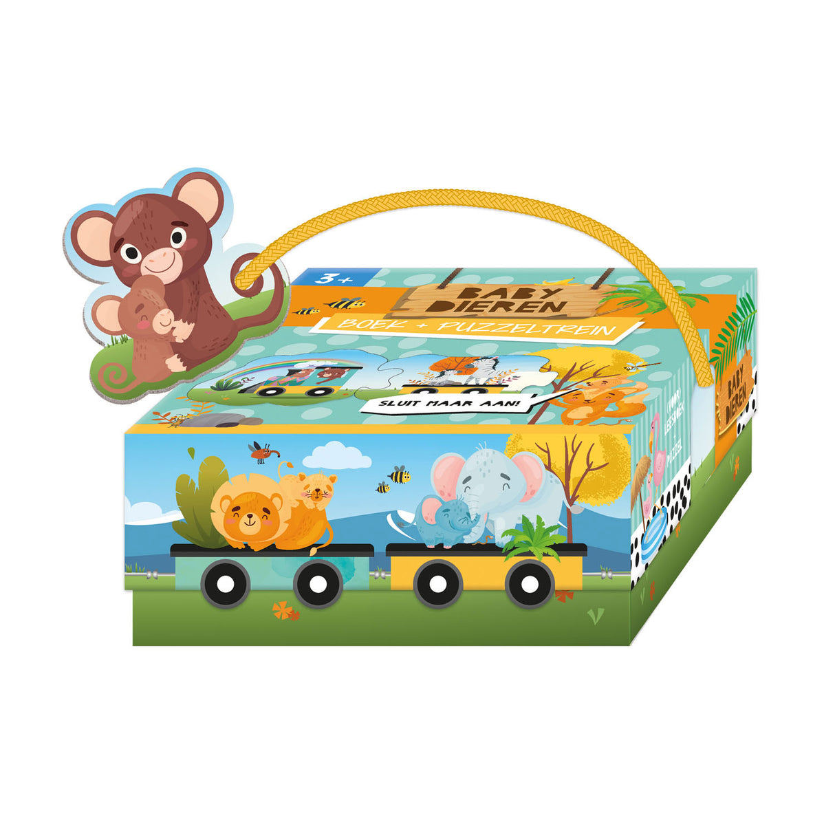 Lantern Publishers Buch und Puzzle trainieren Tierbabys