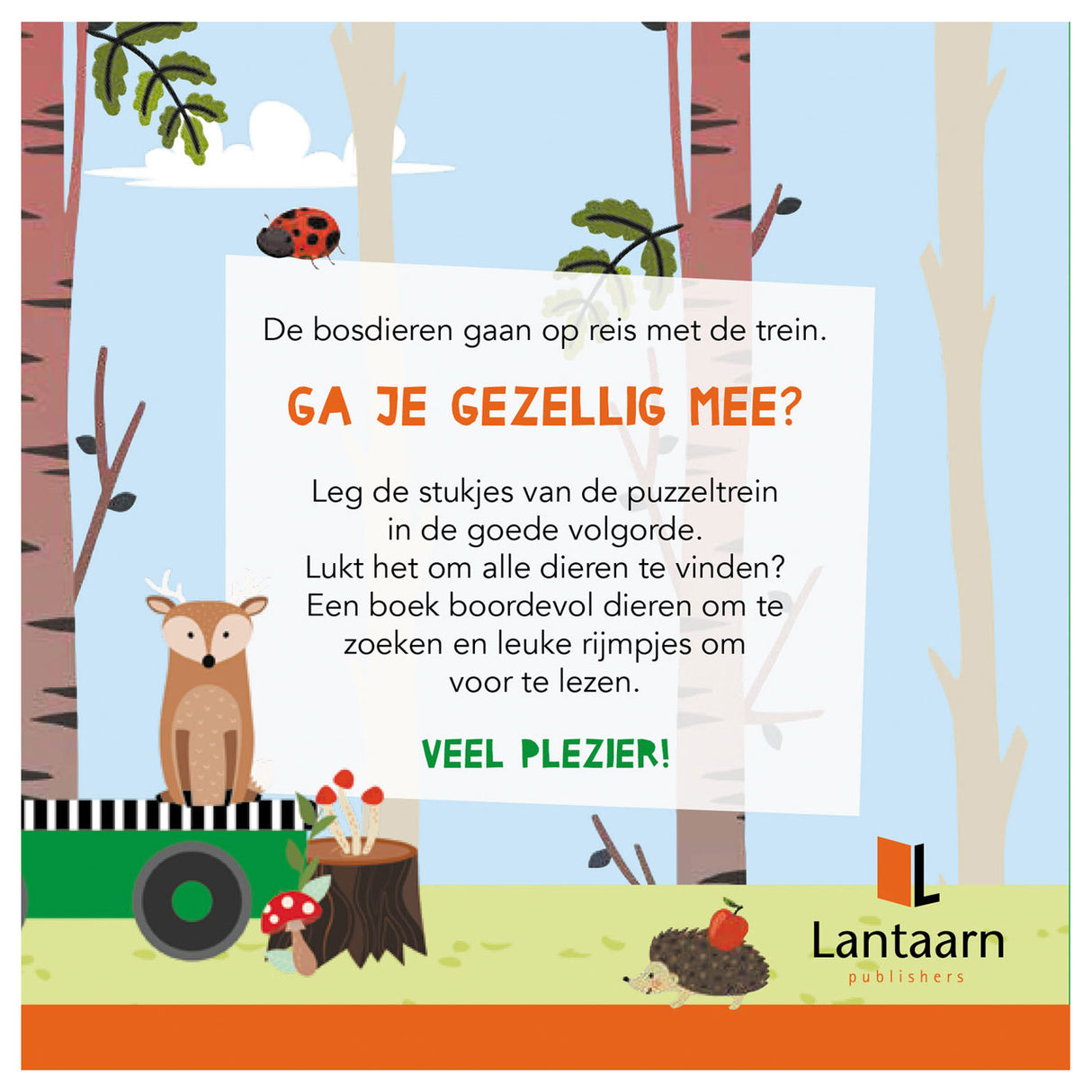 Lantern Publishers Buch und Puzzle trainieren Waldtiere