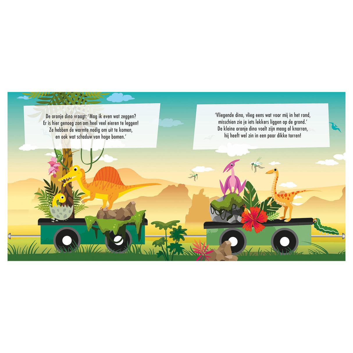 Buch- und Puzzle-Dinosauriereisenbahn