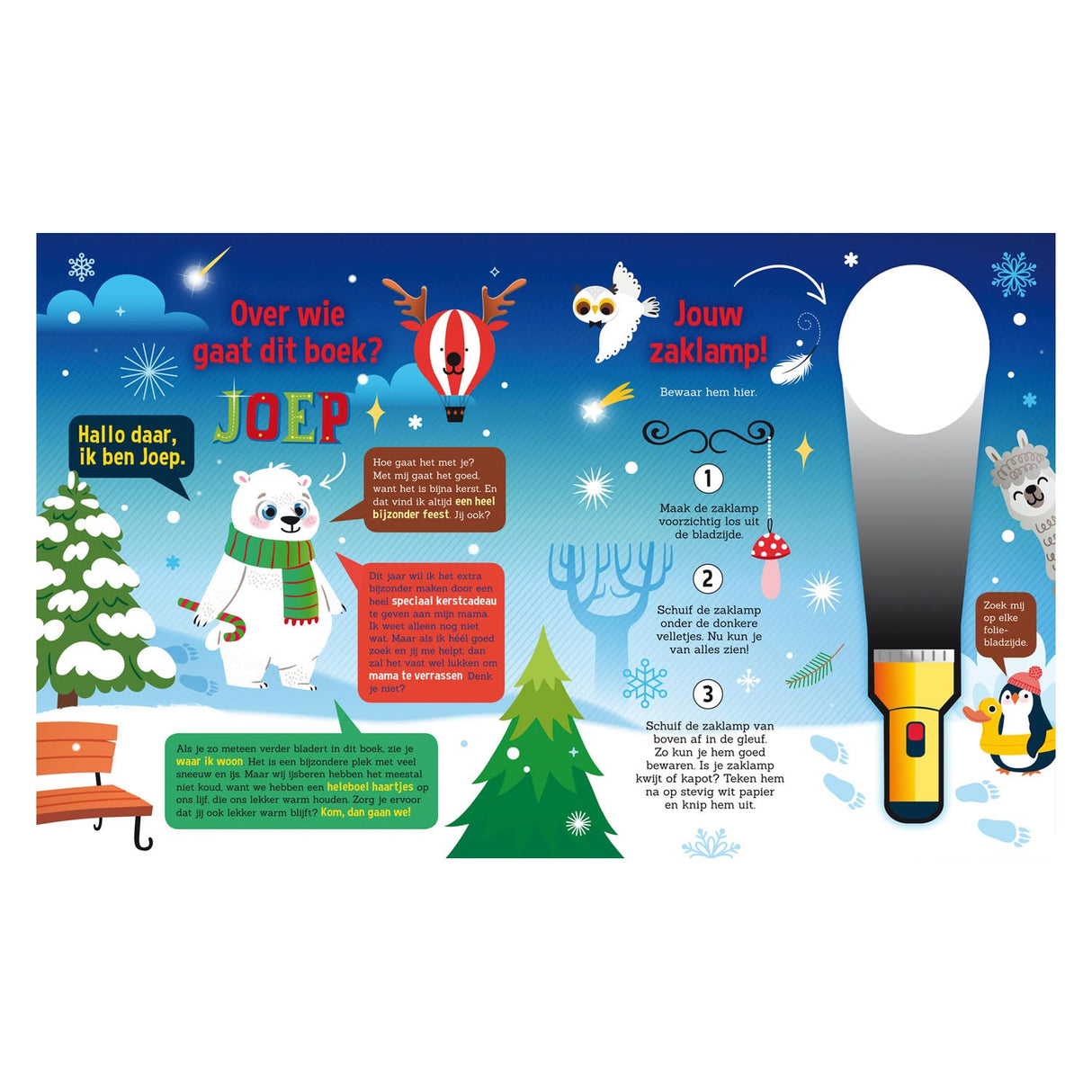 Laternenverleger erkunden die Weihnachtswelt + Taschenlampe aus Pappe