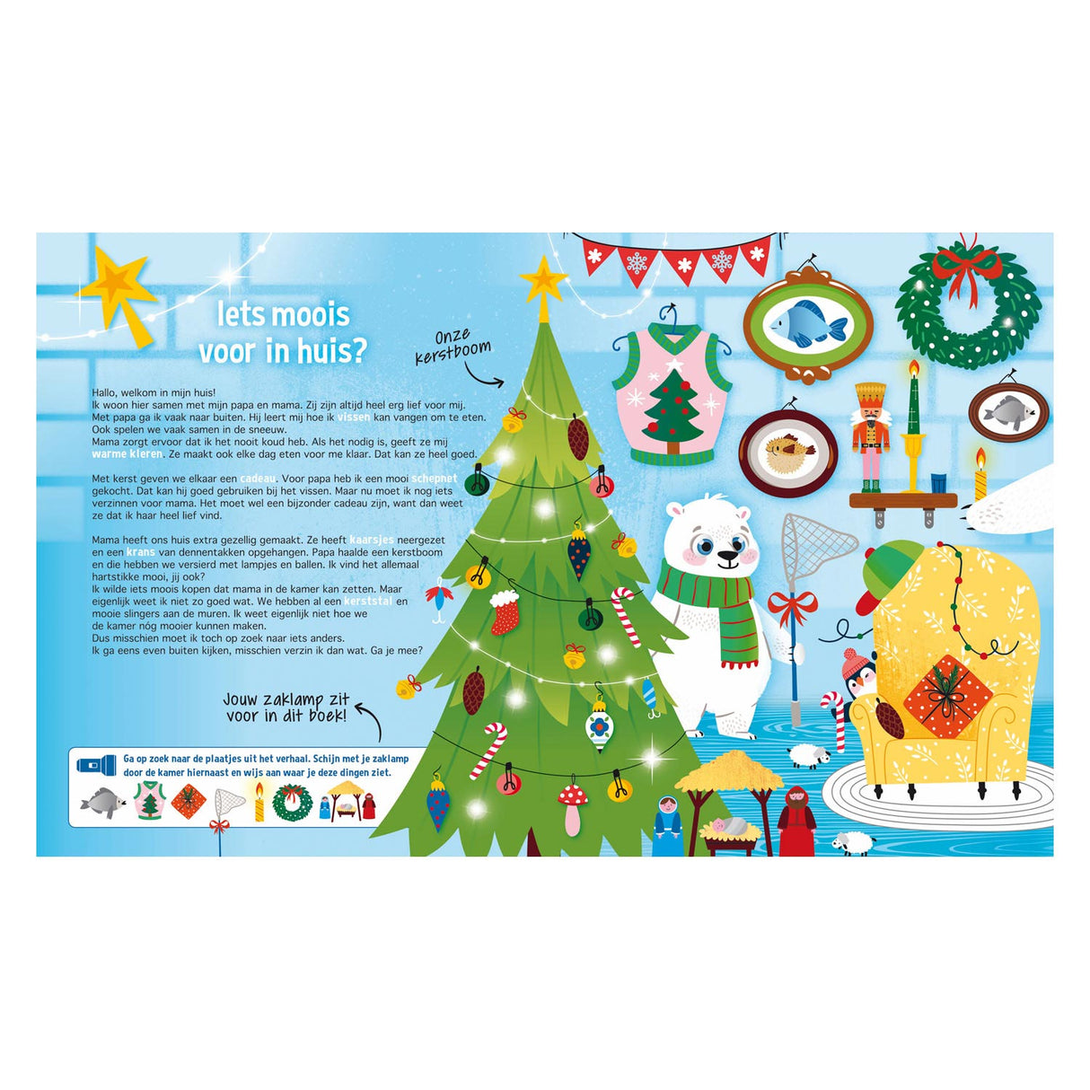 Laternenverleger erkunden die Weihnachtswelt + Taschenlampe aus Pappe