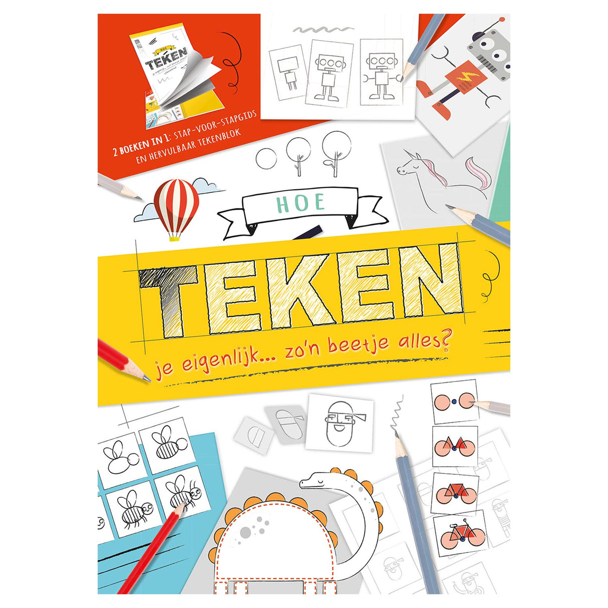 Rebo Publishers 2in1 Step Guide Zeichenblock Wie zeichnet man fast alles?
