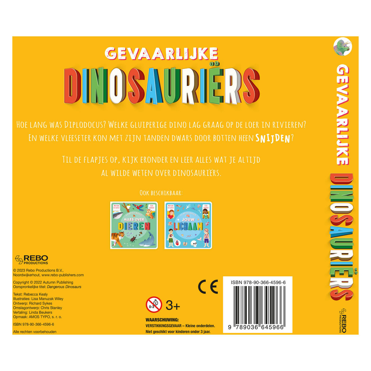 Gefährliches Dinosaurier-Klappenbuch des Rebo-Verlags