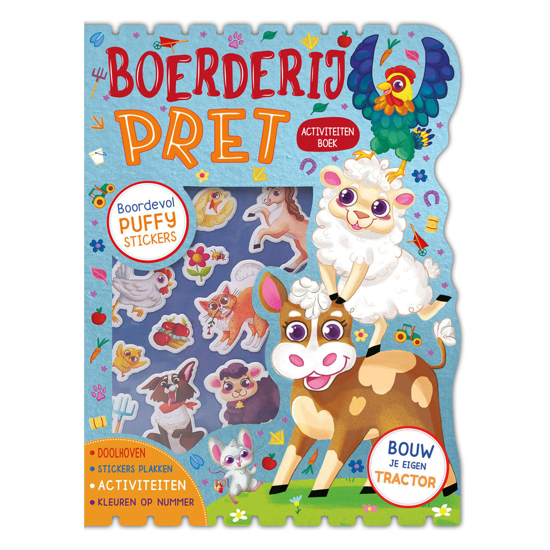 Rebo Publishers Farm Fun Sticker, lustiges Stickerbuch