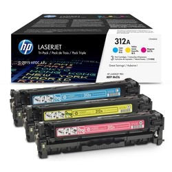 Tonerkartusche HP CE440AM Nr. 312a Cyan Magenta Gelb 3er-Pack