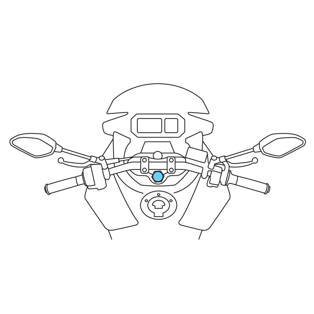LAMPA Opti Rohrlenker Lenkrohr-Ansatz für Motorräder Ø20.3-24,5 mm