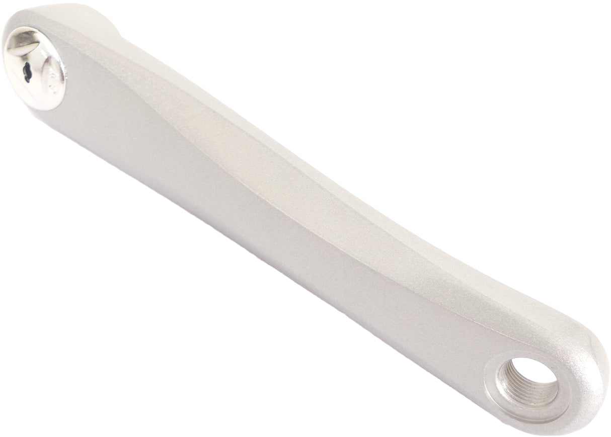Kantenkurbel am linken ATB 170 mm Aluminium - Silber
