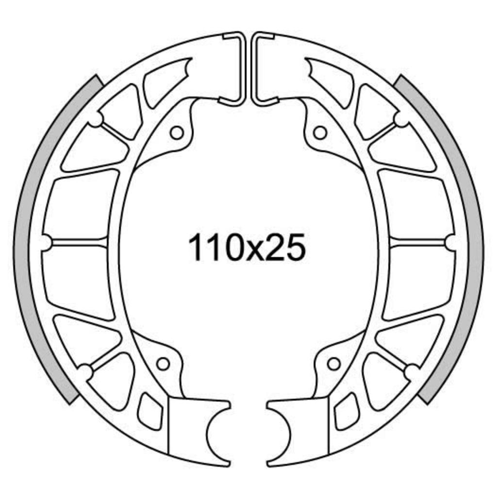 Newfren Bremssegment Set GF0261 LX-50 Achter, Skipper, Hexagon-125
