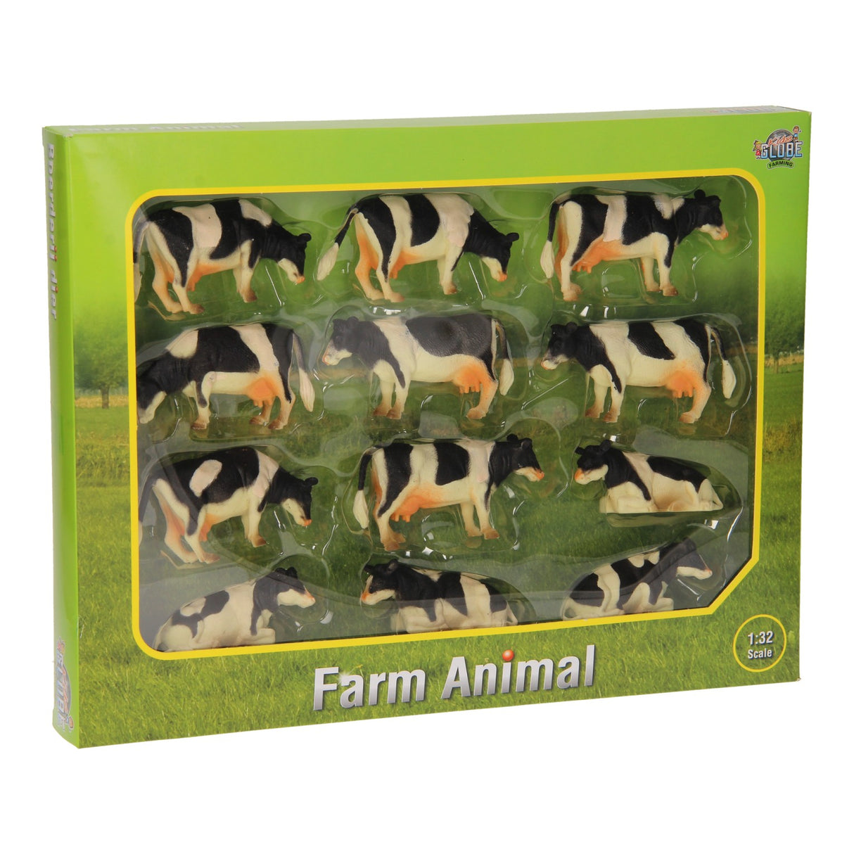 Kids Globe Cows, 12st 1:32