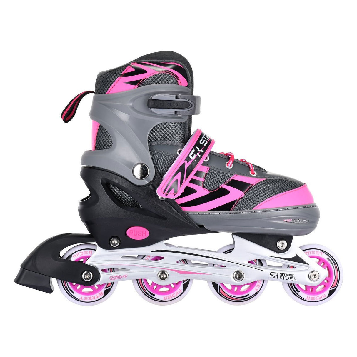 Street Rider Inlineskates rosa grau, Größe 37-40
