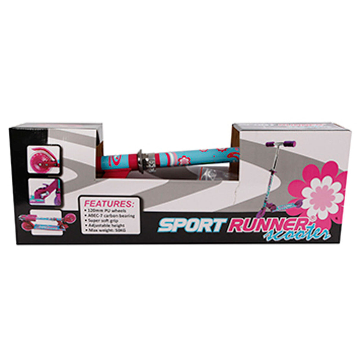 Mepal Sport Runner Roller faltbar rosa