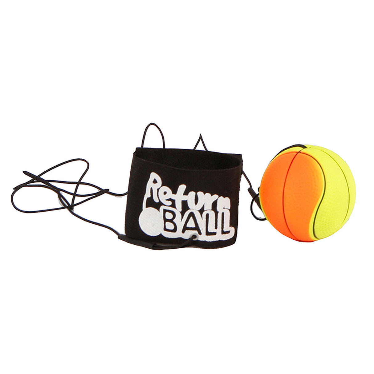 Deonlinedrogist.nl Rückholball – Ball mit Gummizug für das Handgelenk in Neonfarben – 63 mm