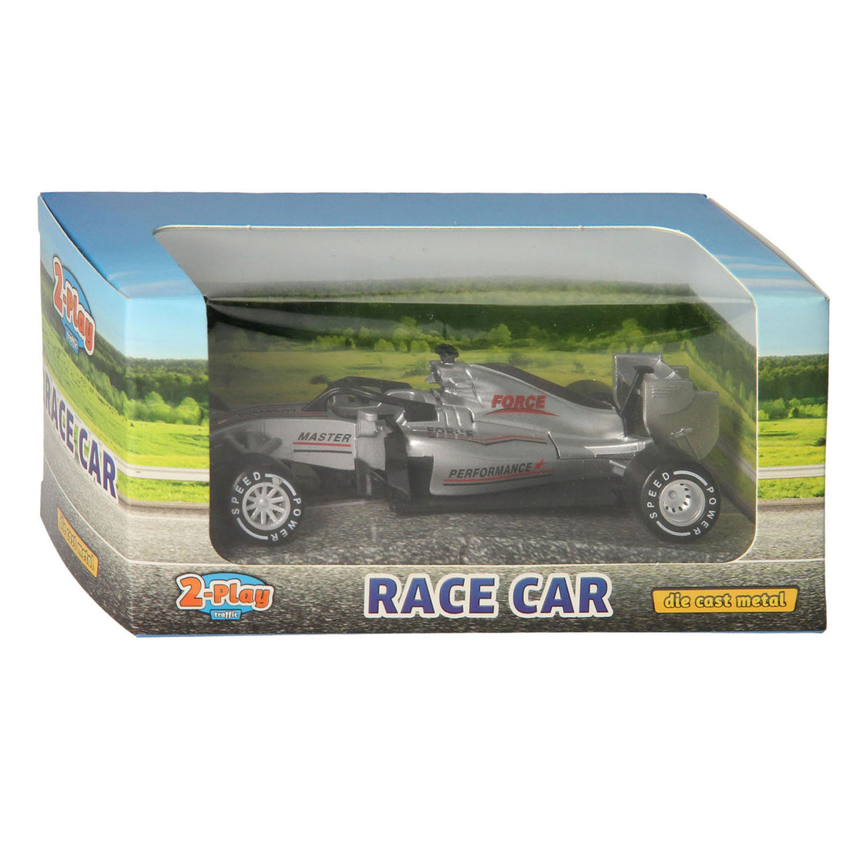 2-teiliger Formel-Rennwagen aus Druckguss, 13 cm