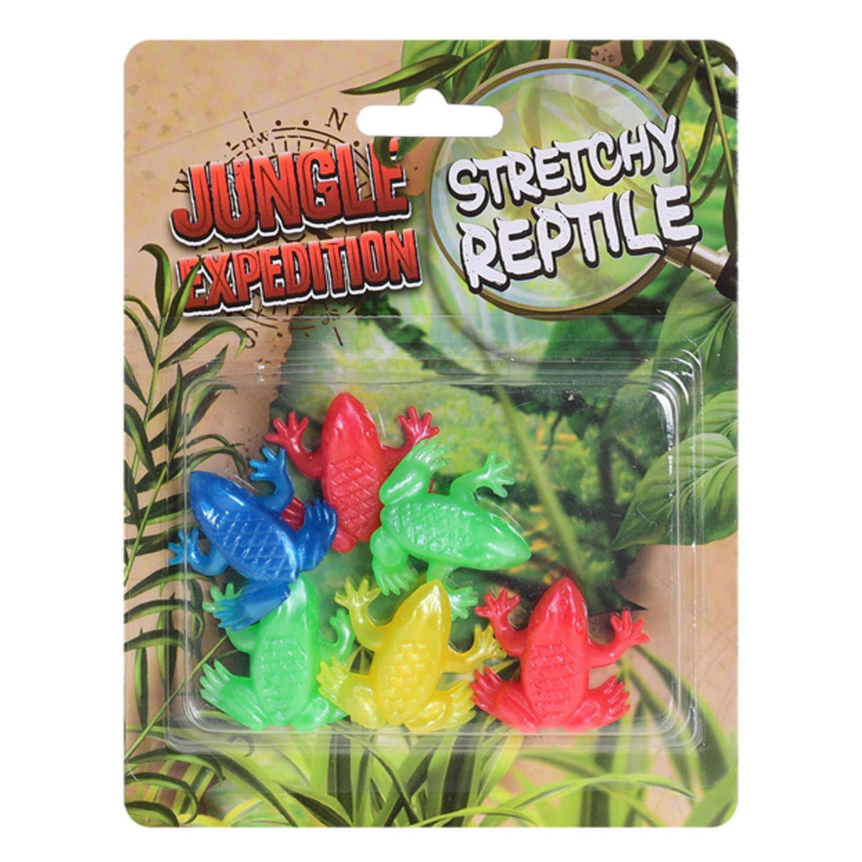 Stretch Reptilien 10cm 6 Stück auf Karte
