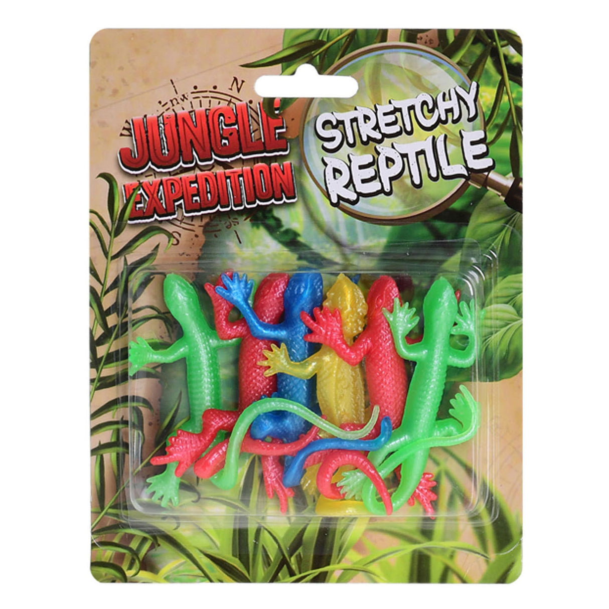 Stretch Reptilien 10cm 6 Stück auf Karte