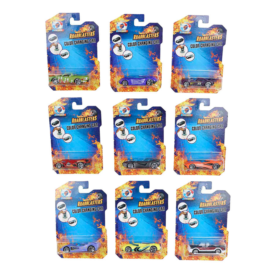 Roadstarblasters Auto mit Farbwechsel, Druckguss, 8 cm