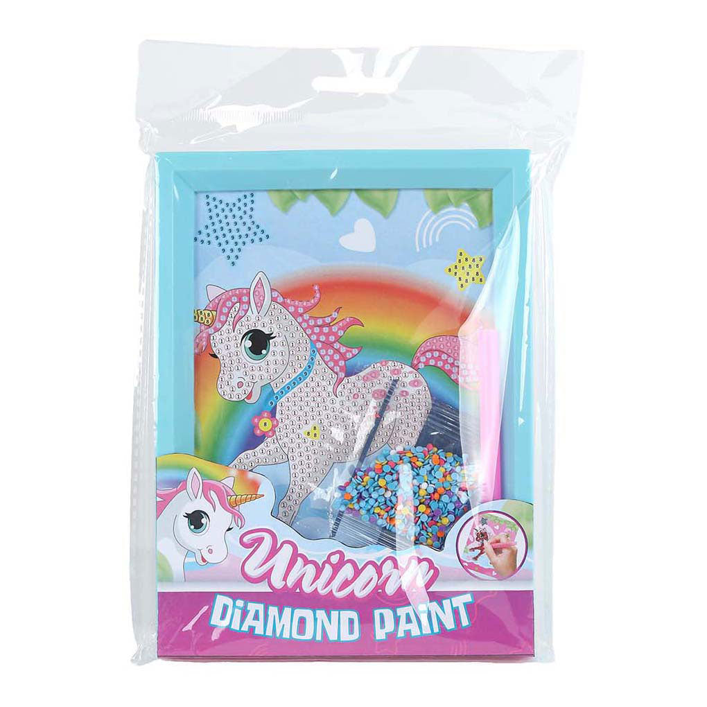 Einhorn-Diamantmalerei-Einhorn mit Fotorahmen