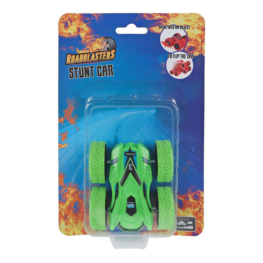 Roadblasters Stunt-Auto, umklappbar, 180 Reibung, 7,5 cm
