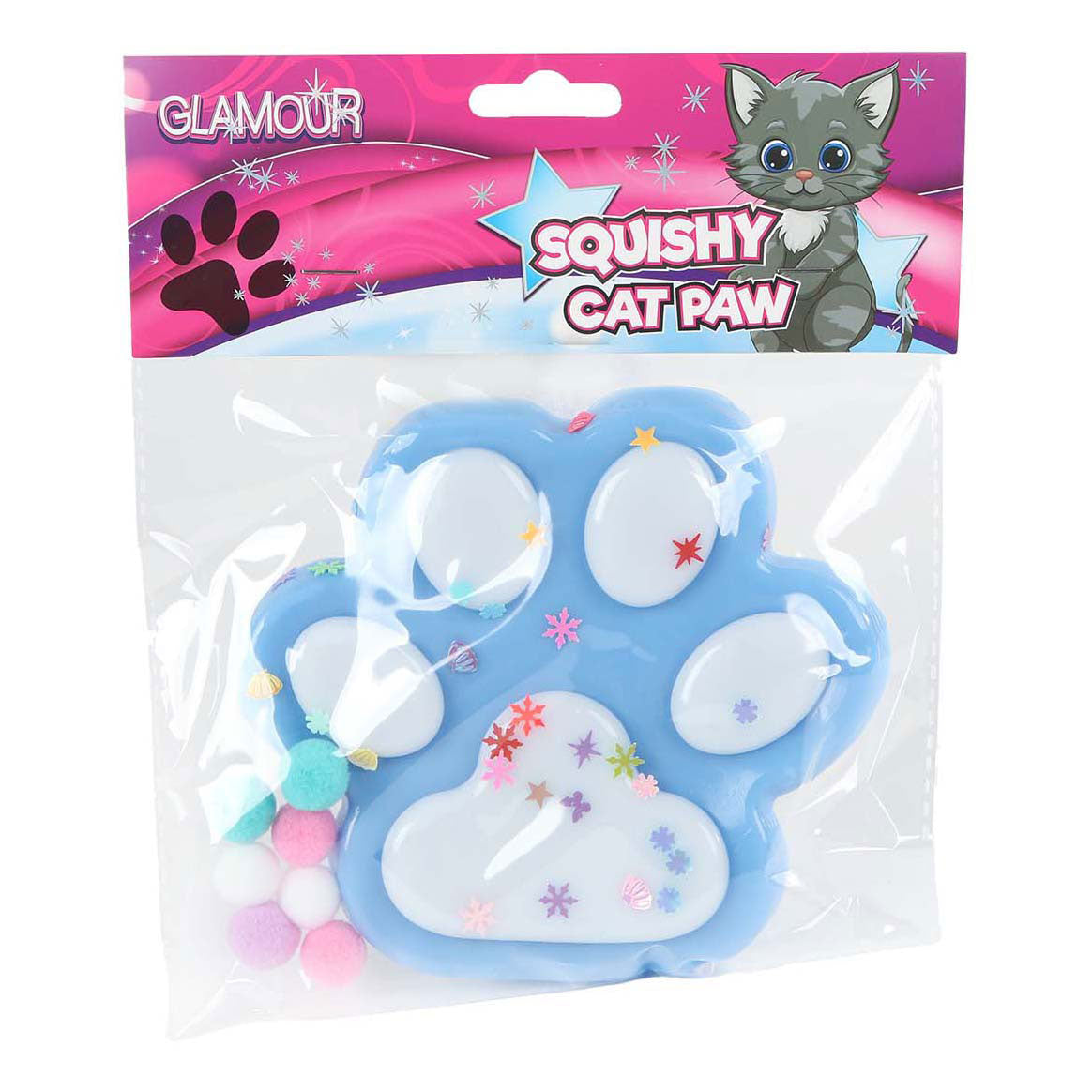 Glamour Squishy Mega-Katzenpfote 12,5 cm, 4-fach sortiert