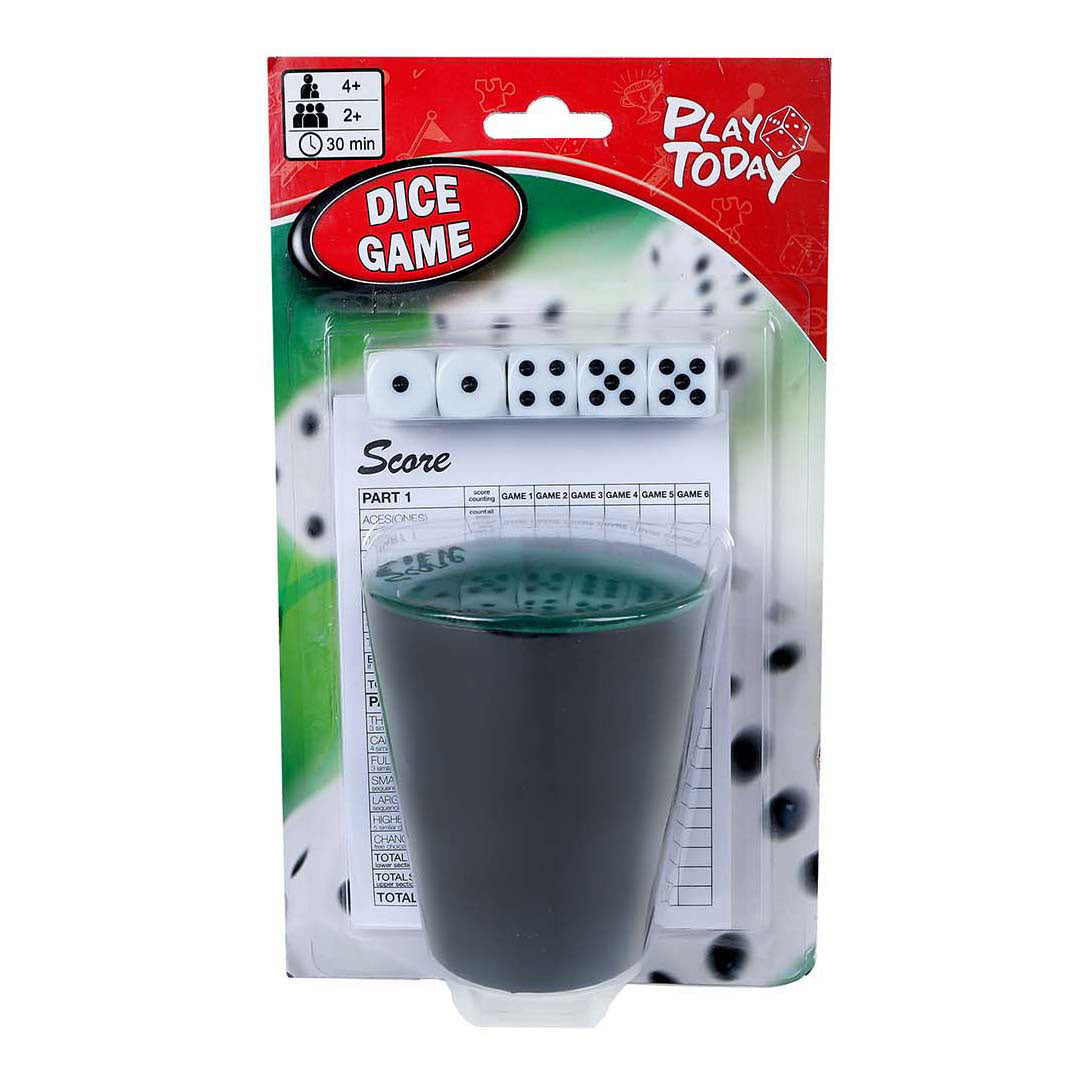 Spielen Sie heute ein Würfelspiel mit einem Becher und 5 Würfeln