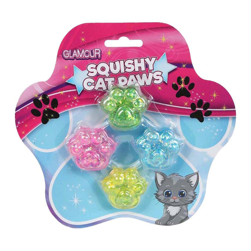 Glamour squishy sugar mini kattenpootjes - 4st.