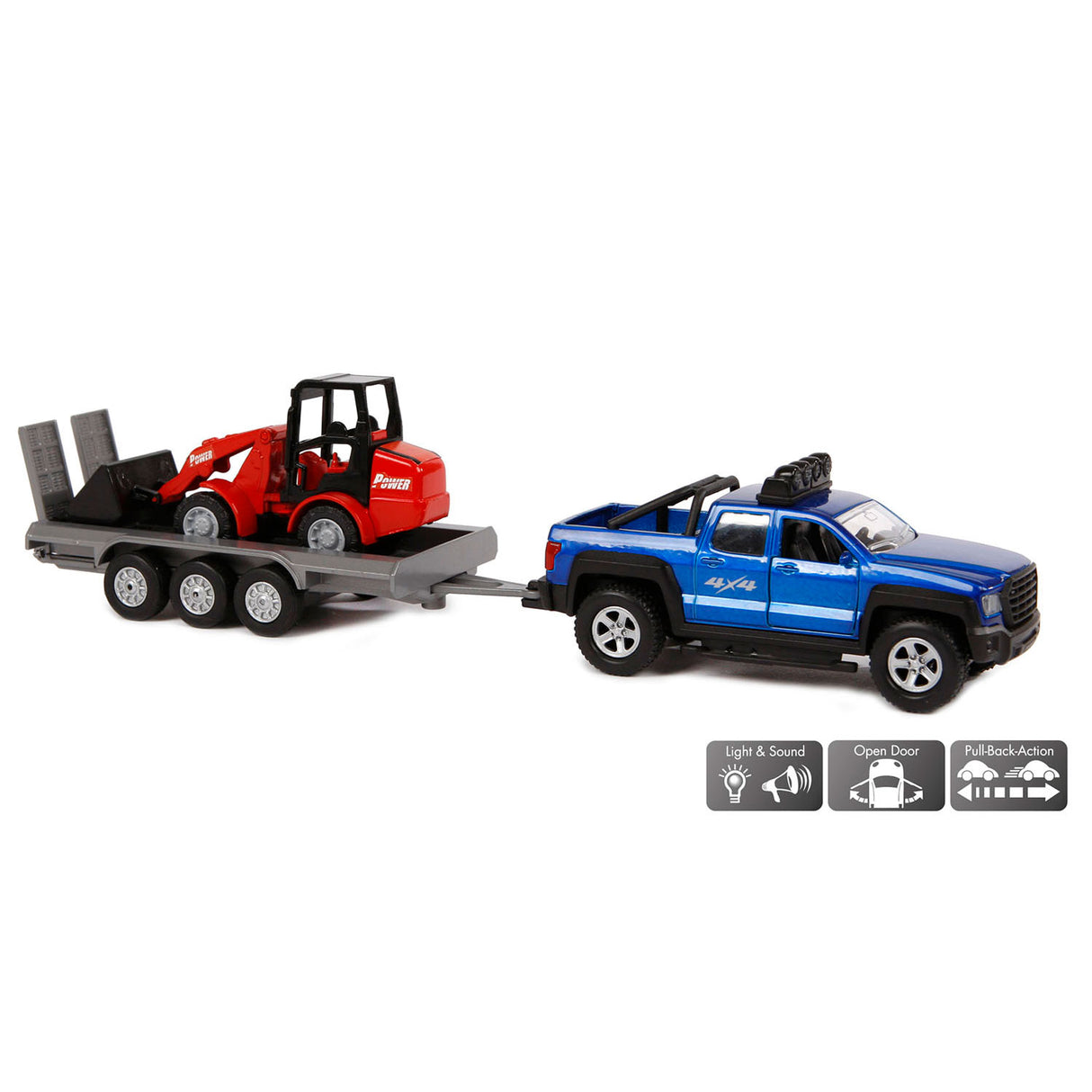 Kinderglobus, Geländewagen mit Anhänger und Schaufel, 30 cm