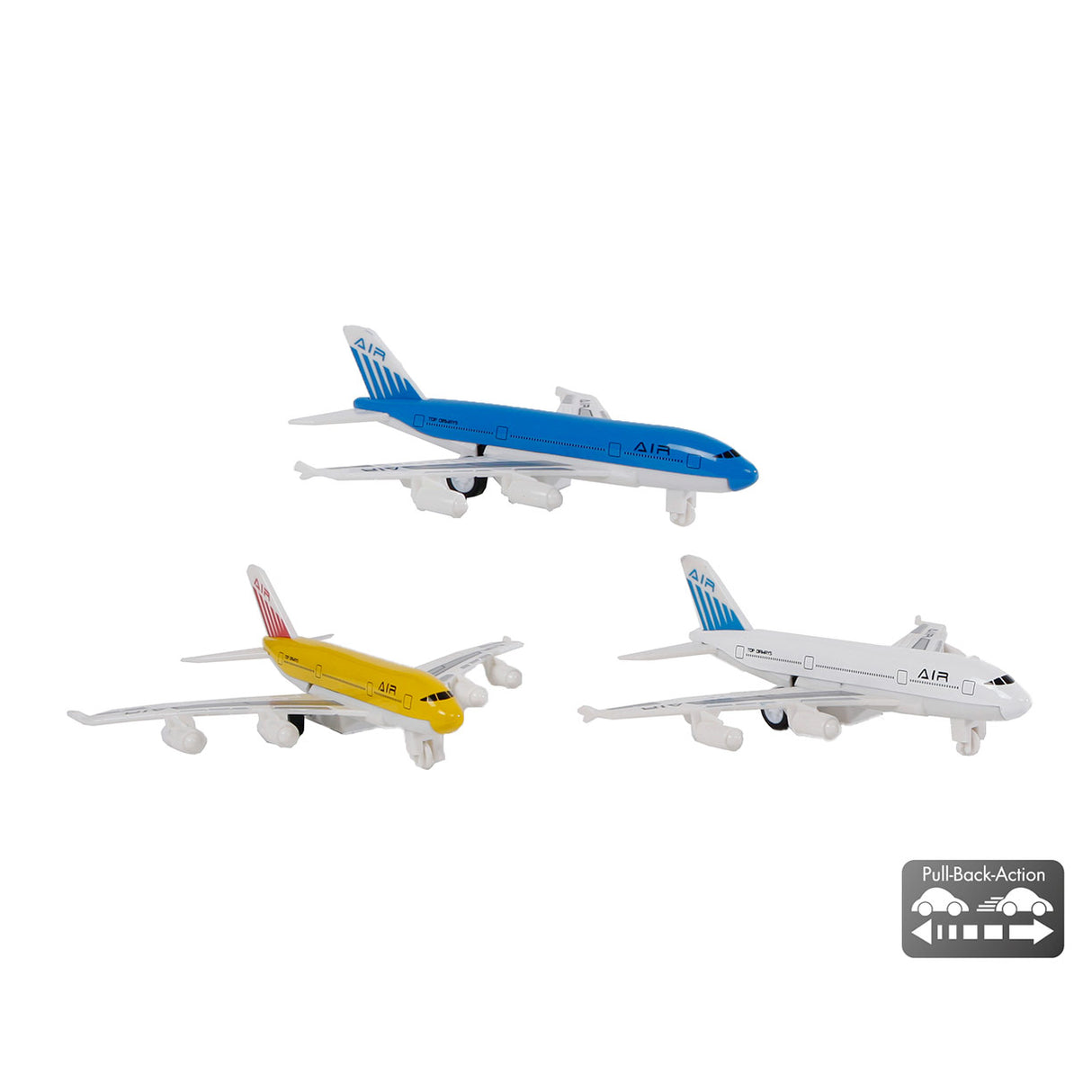 2-teiliges Rückzugsflugzeug aus Druckguss, 14 cm